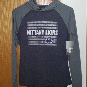 NWT‼ Champion Penn State Long Sleeve Hooded Tee